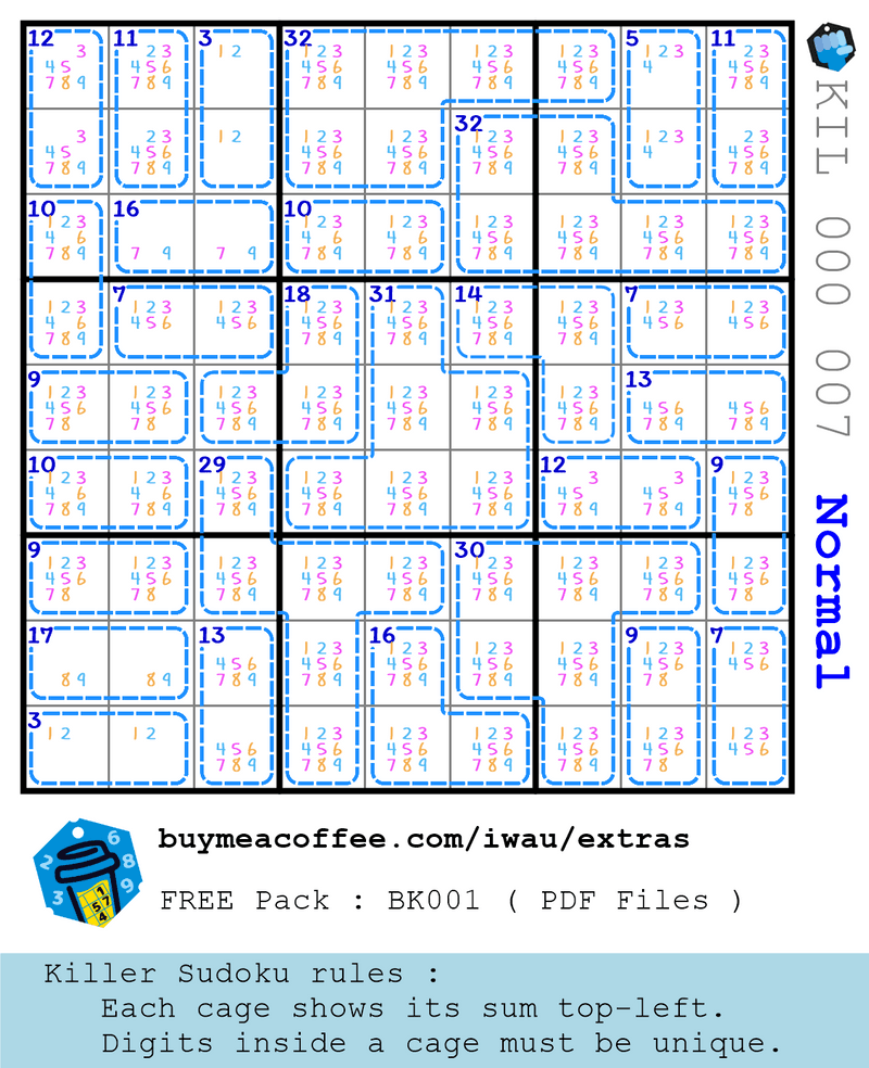 ลอง killer sudoku สิจ๊ะ