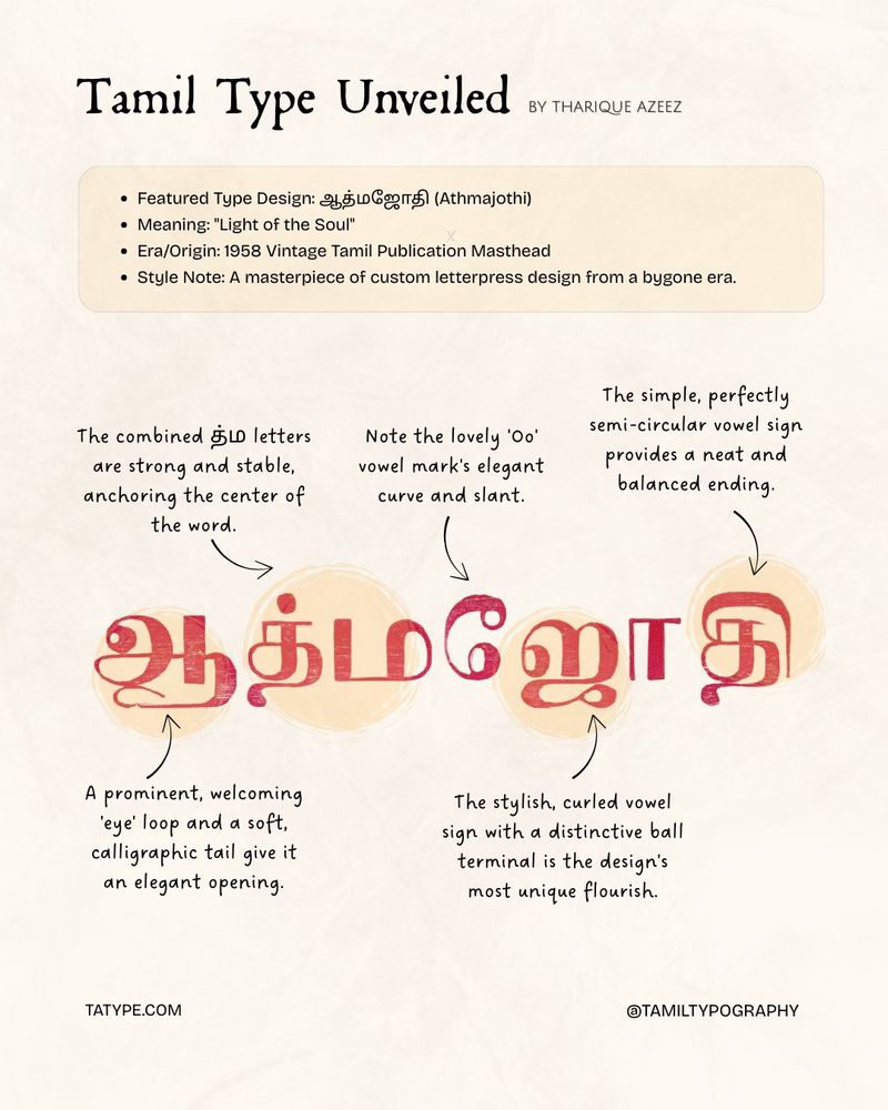 Tamil Type Unveiled #1
