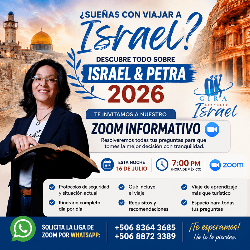 Zoom informativo viaje a Israel - Descubre la Verdad