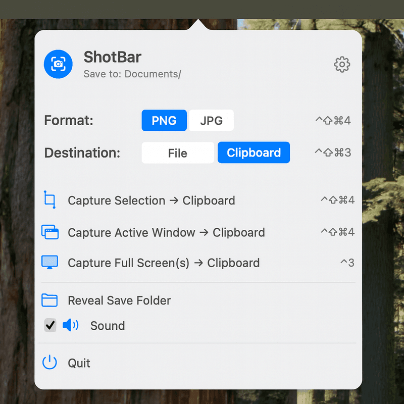 ShotBar — Screenshots without finger gymnastics