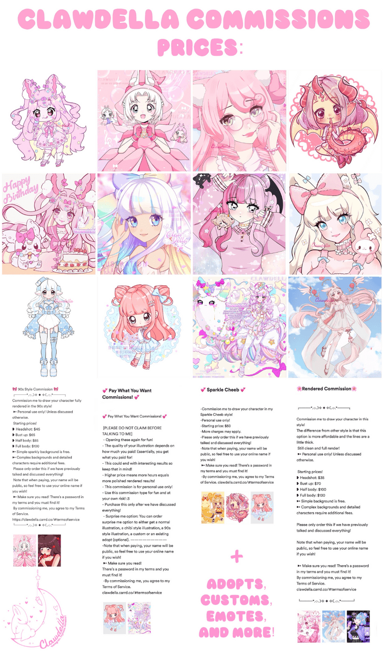 🎀🌸✨ OPEN COMMISSIONS ✨🌸🎀