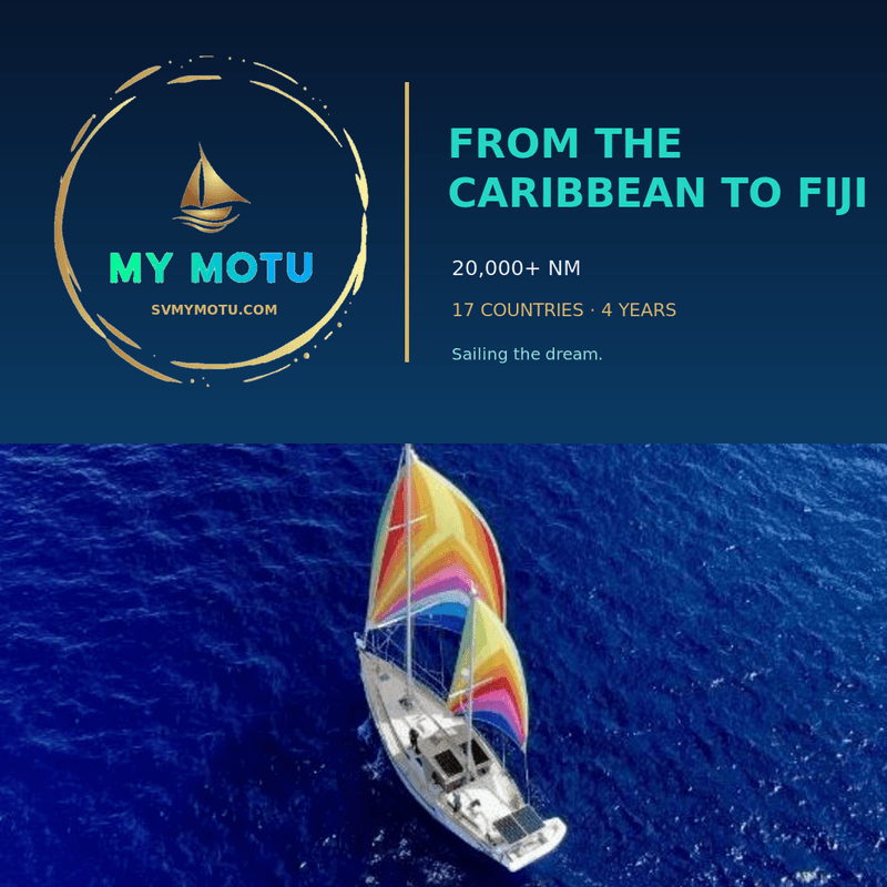 Welcome aboard! My Motu is sailing the Pacific