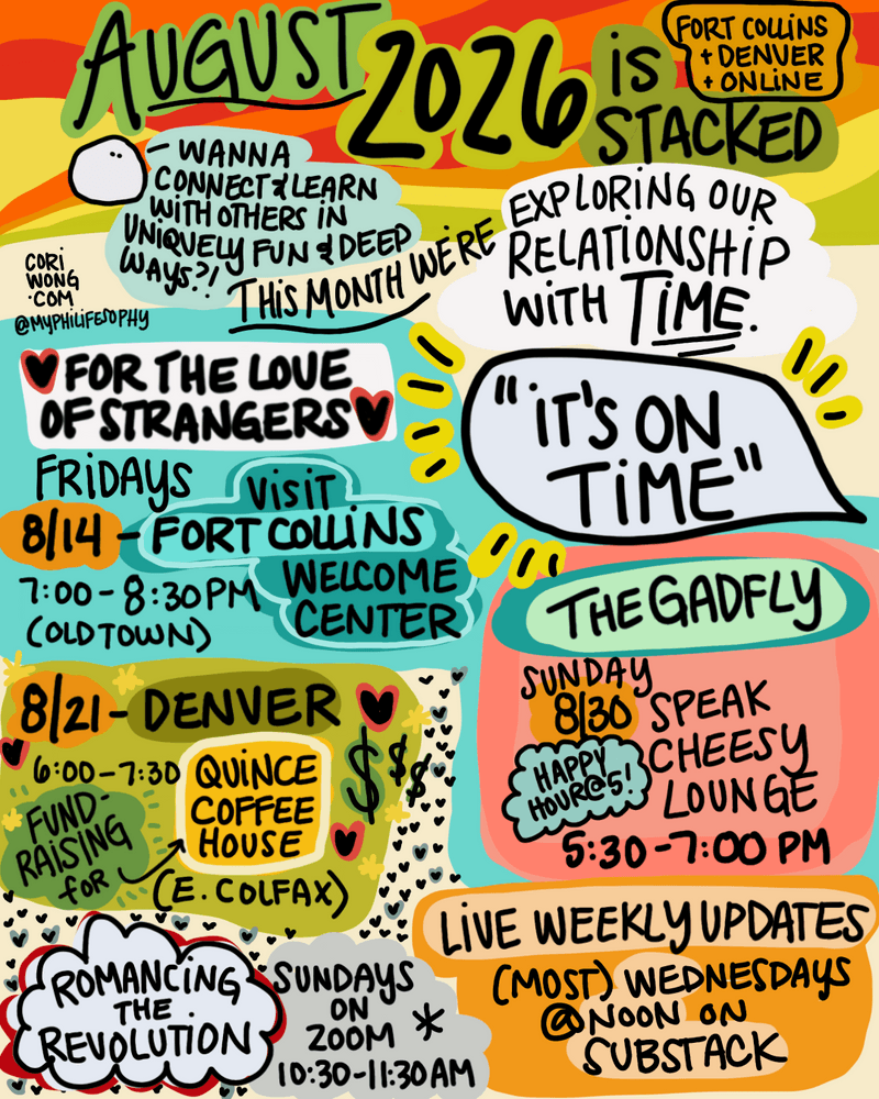 Don’t Be a Stranger! August 2026 Events