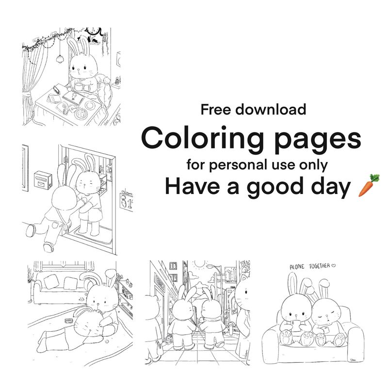 Another cute coloring page set out