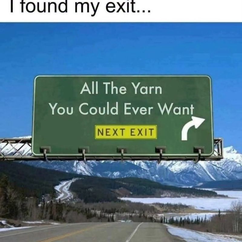 Catch me here forever 🤪😂🧶