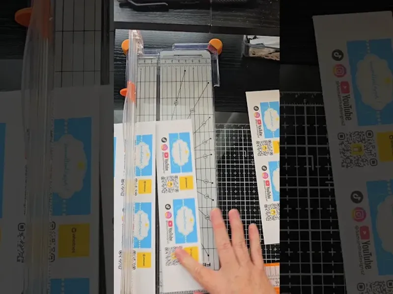 Prepping Business Cards for My Weekly Whatnot Sticker Show