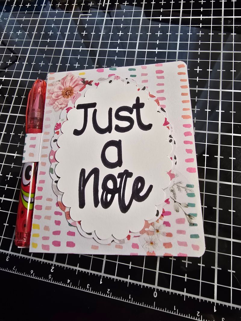 Snippet of Decorating a Post I Note Holder