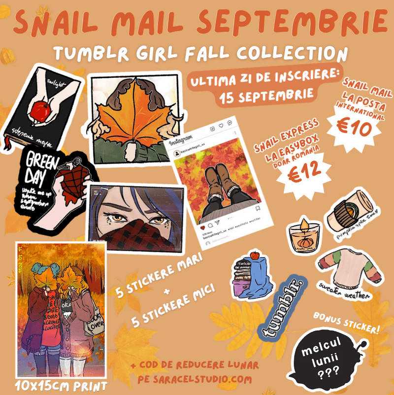 Snail Mail Septembrie - Tumblr Girl Fall collection