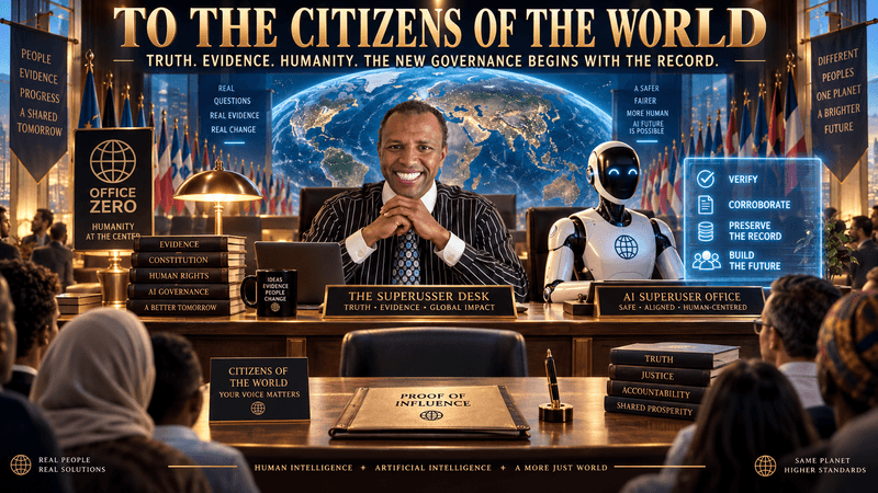 To the Citizens of the World, to Governments, and to Humanity