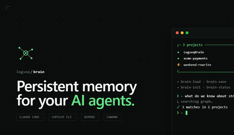 LogseqBrain: Giving Claude a Memory That Travels With You