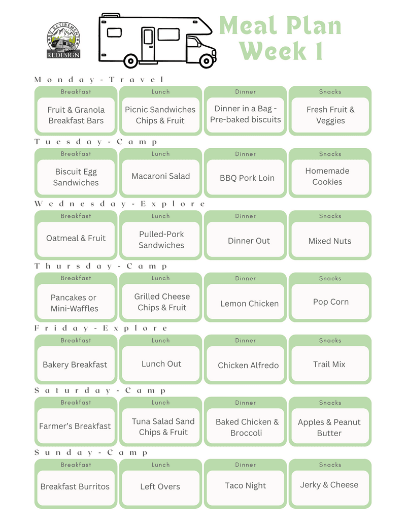 Menu Plan Example