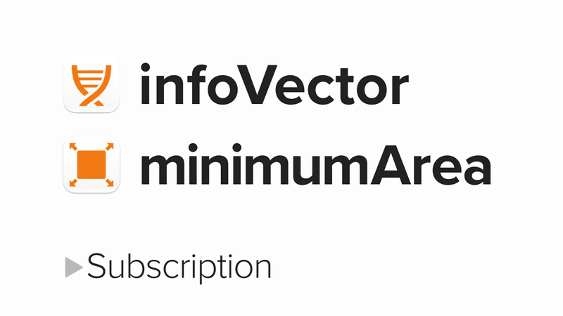 infoVector/minimumArea (Subscription)