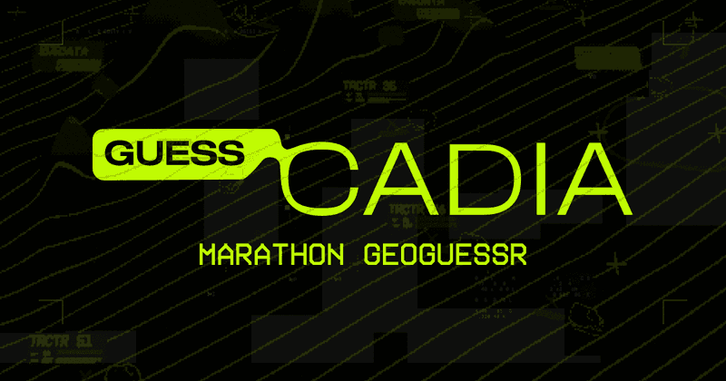 GuessCADIA | Marathon GeoGuessr