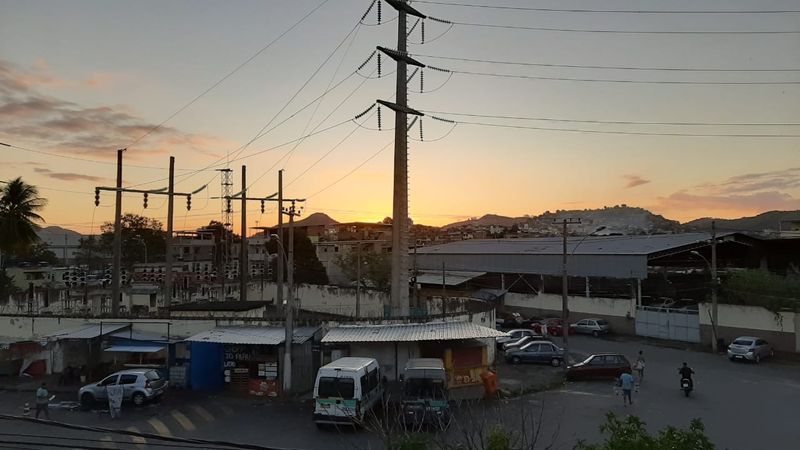 Stay at home! Sunset in the suburb.