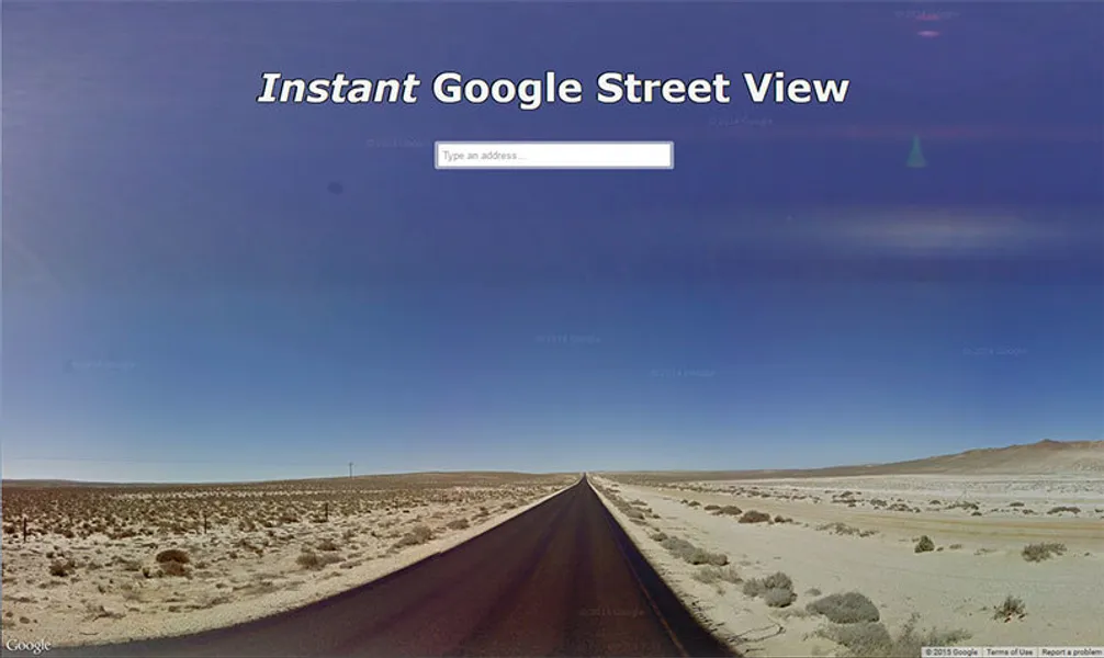 Instant Street View is running