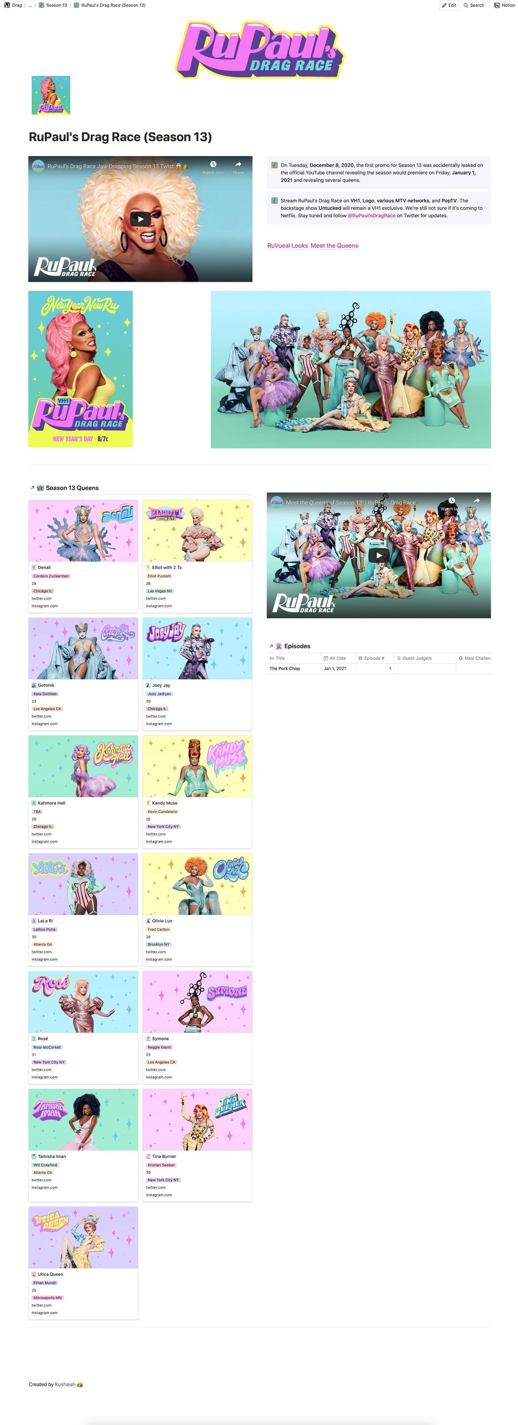 Free Linktreelike Notion Template — Kushaiah Felisilda