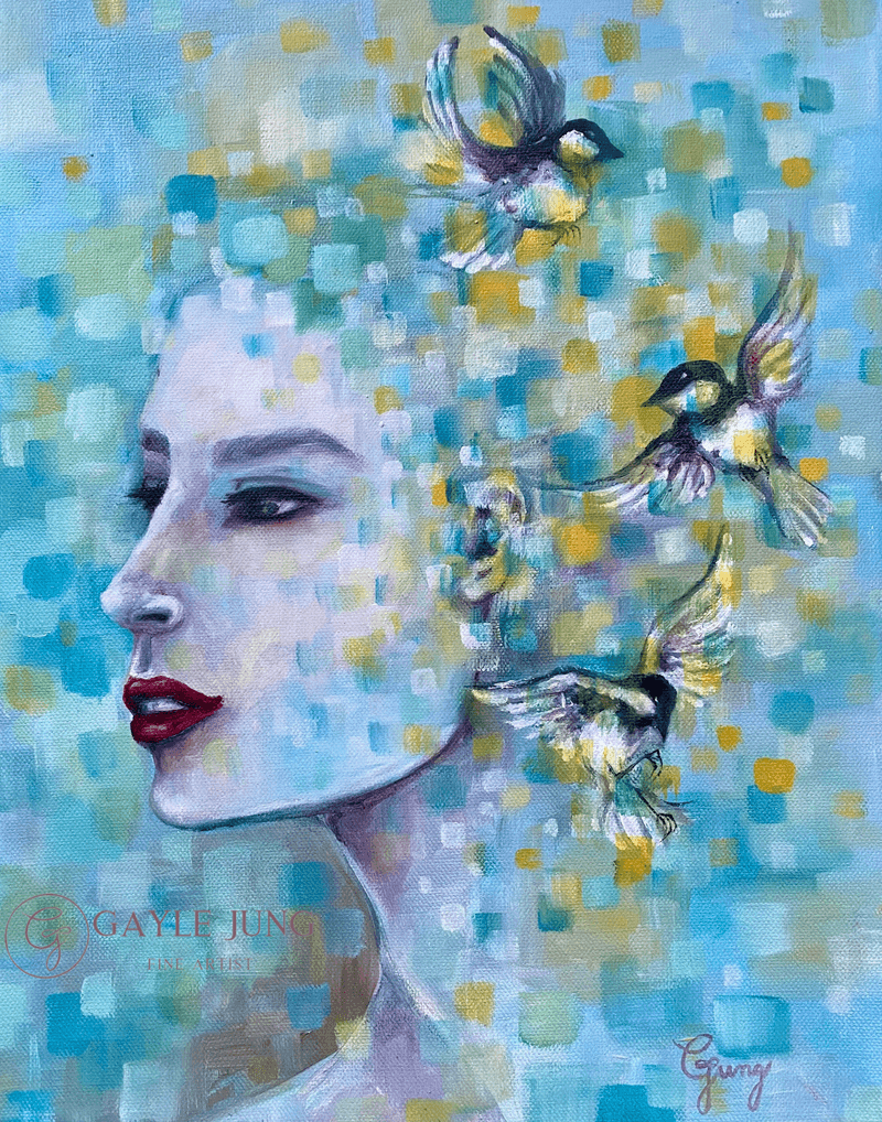 Water Bird 11”x14” oil on canvas.