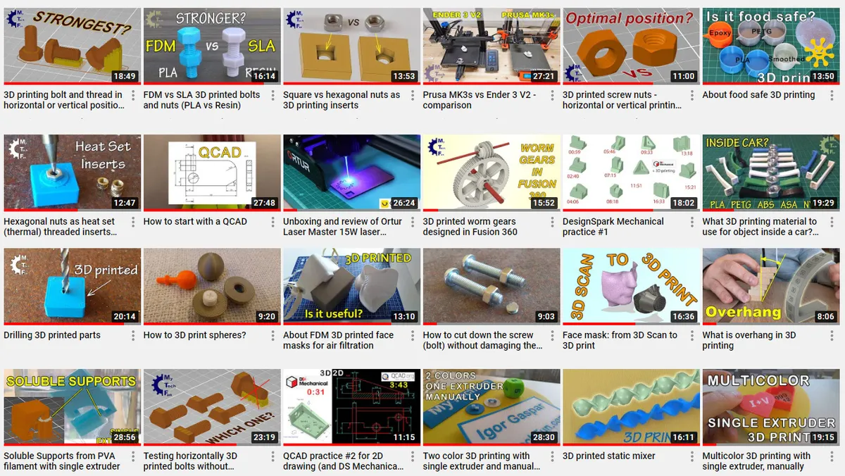 MyTechFun is creating videos mostly about 3D printing and Arduino ...