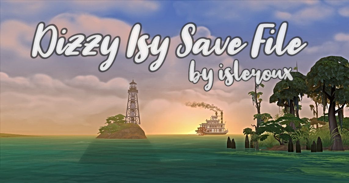 Isleroux is creating Sims 4 save files for fellow simmers.