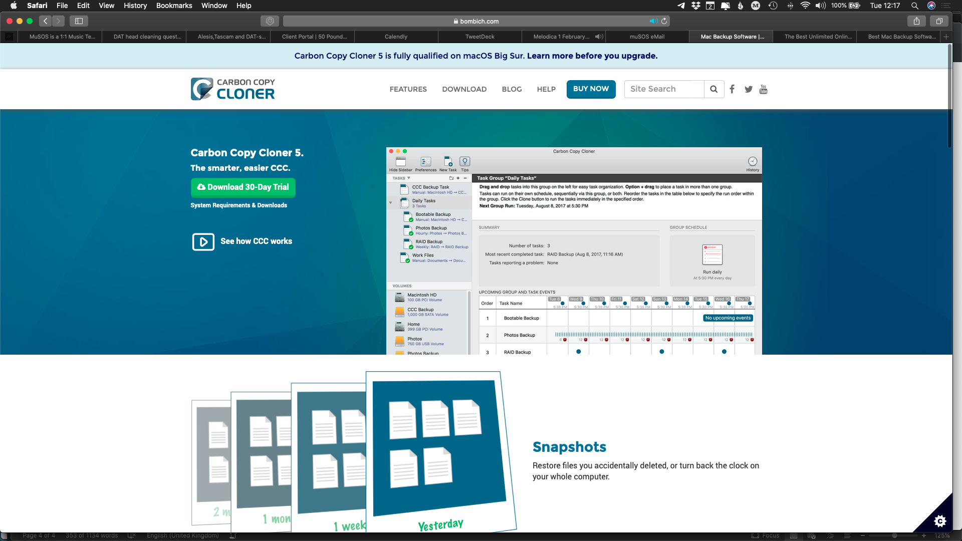 carbon copy cloner vs chronosync