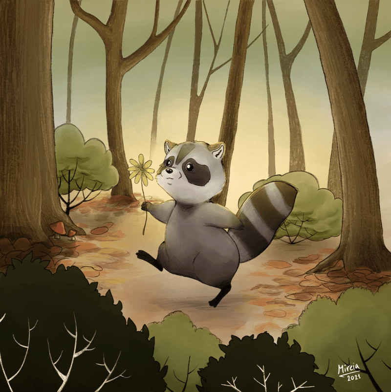 The child Racoon