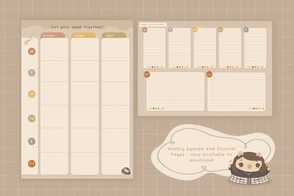 Journal kombinatkrd. Anime Journal Template.