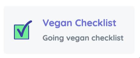 Vegan Checklist