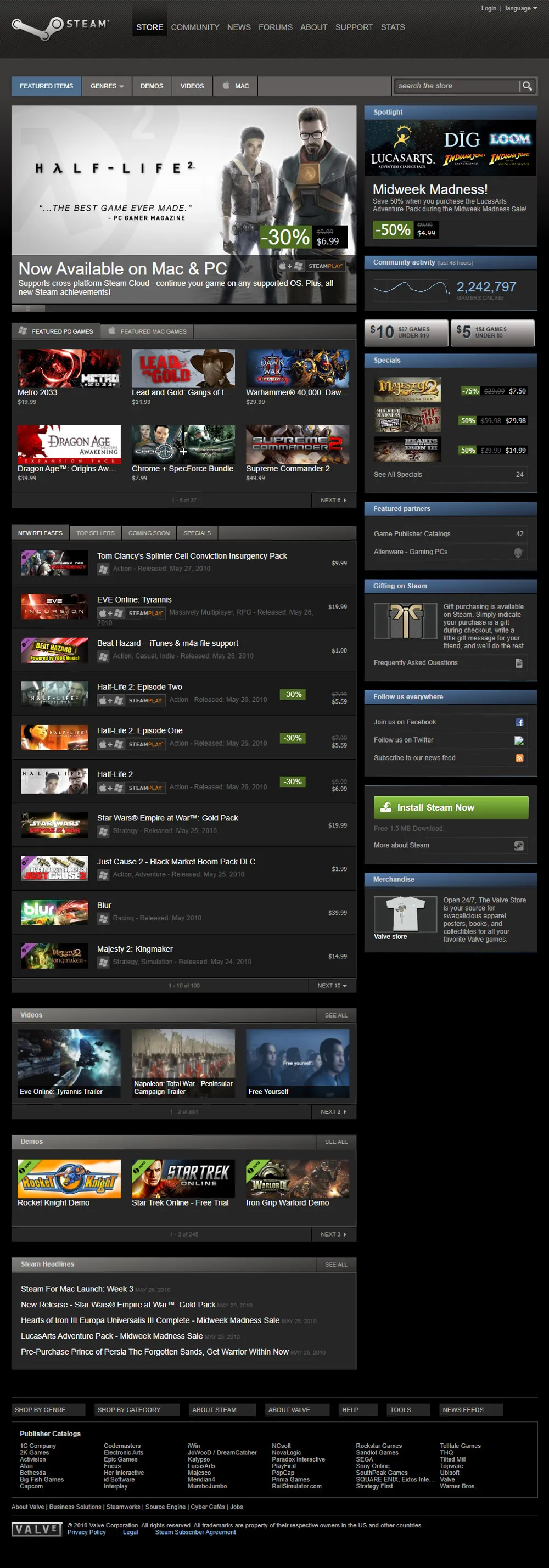 Steam In 2005 Steam website evolution 2002–2020 — Web Design Museum - Buymeacoffee
