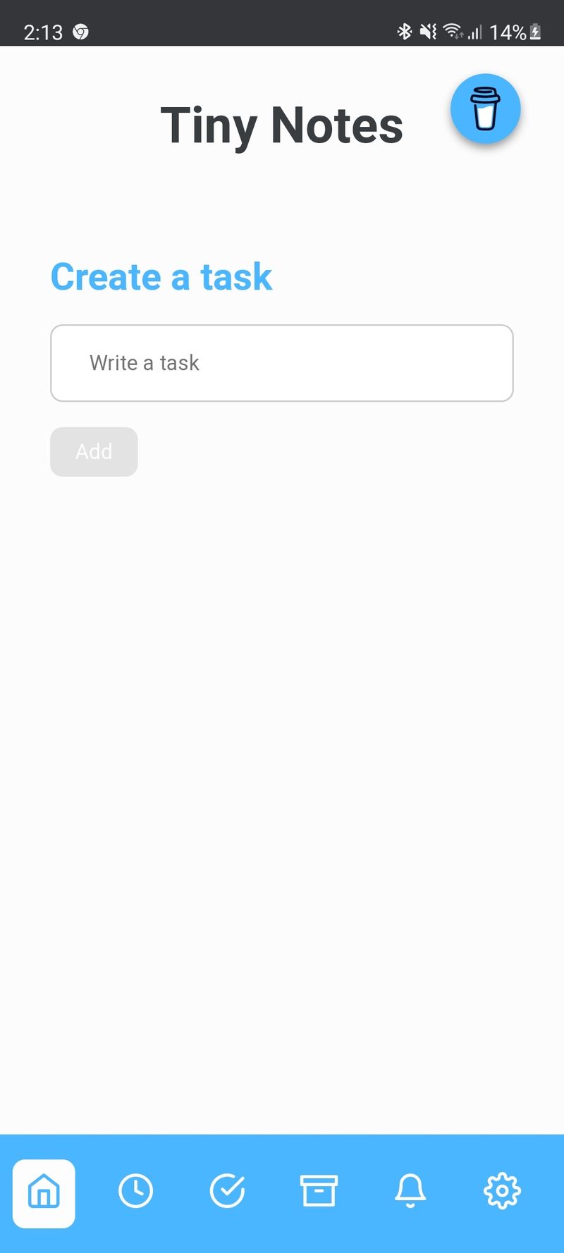 Tiny Note, a simple but nice todo list with React