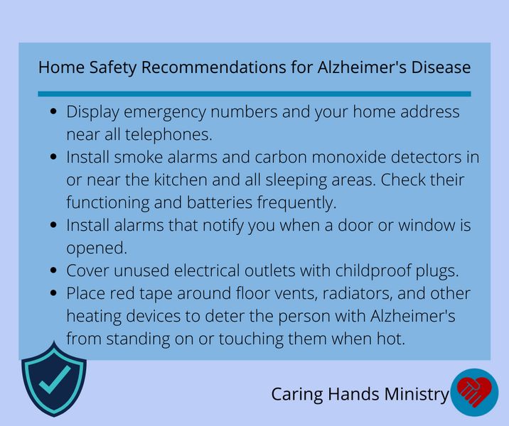 More Home Safety for Alzheimer's Disease — RMCaringHands