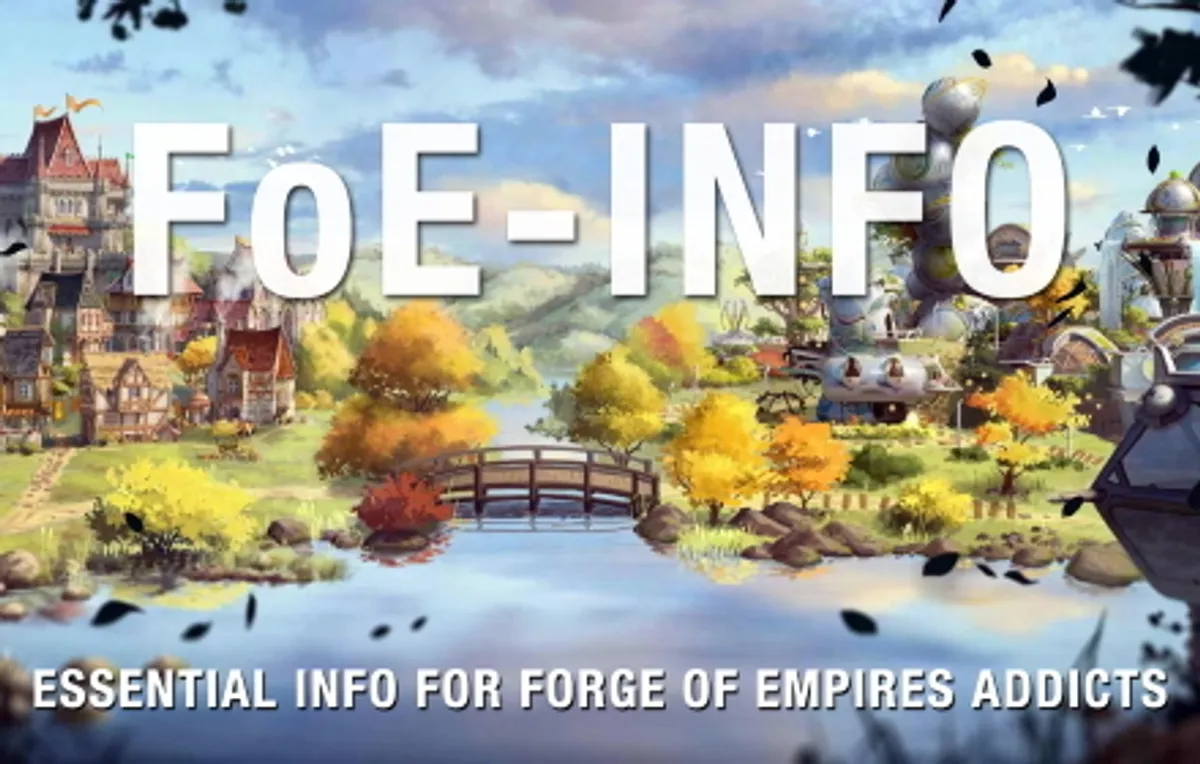 FoE-Info is browser extension for Forge of Empires - Buymeacoffee