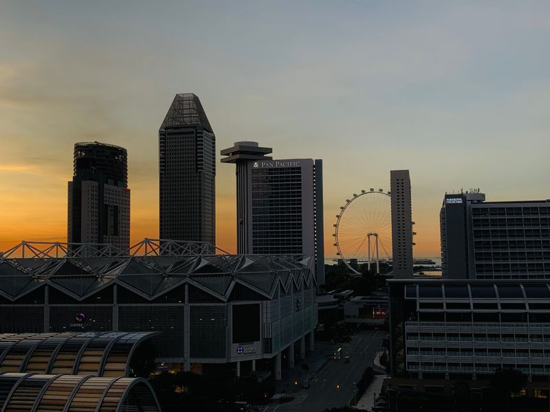 Sunset view from Fairmont Hotel 