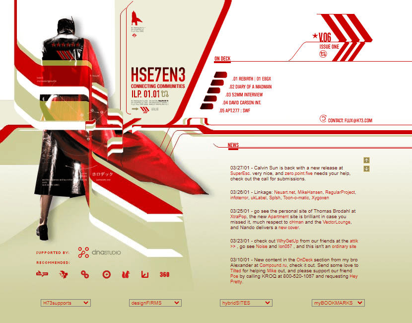 Y2K aesthetic websites in 2001 — Web Design Museum