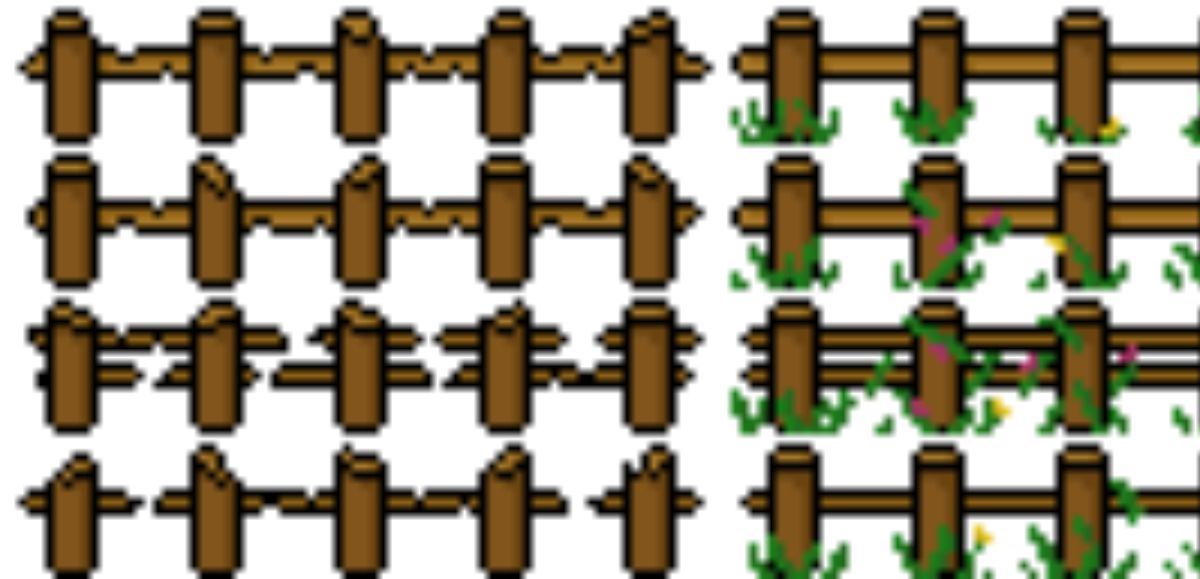 Pixel Art Fence Preset