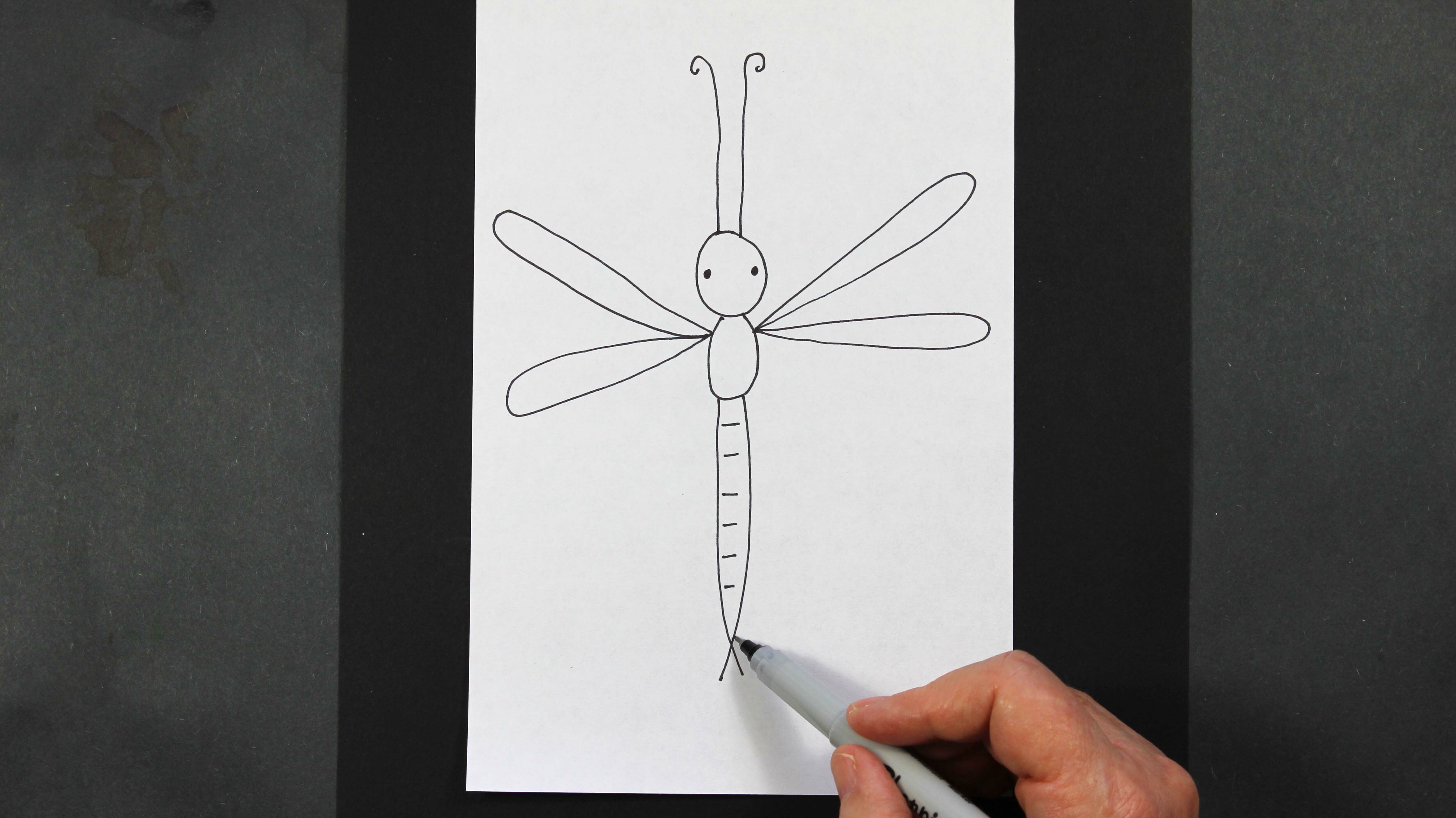 Daily Doodle #4: How to Doodle Draw a Dragonfly — emwinn