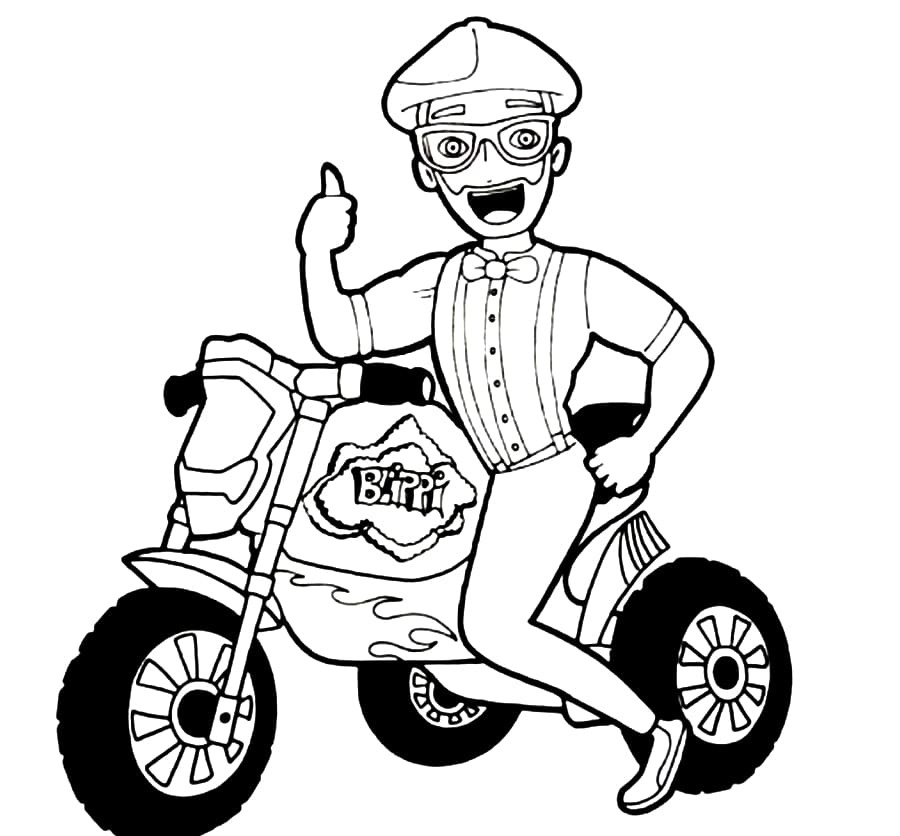 Blippi Coloring Sheet Coloring Pages