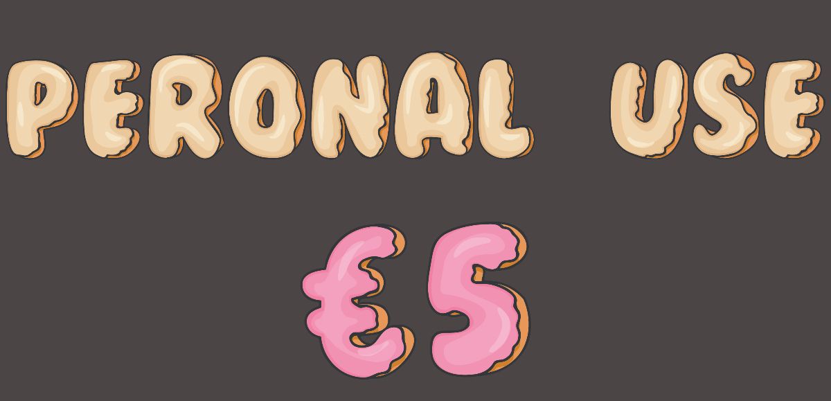 Doughnut Alphabet - personal use