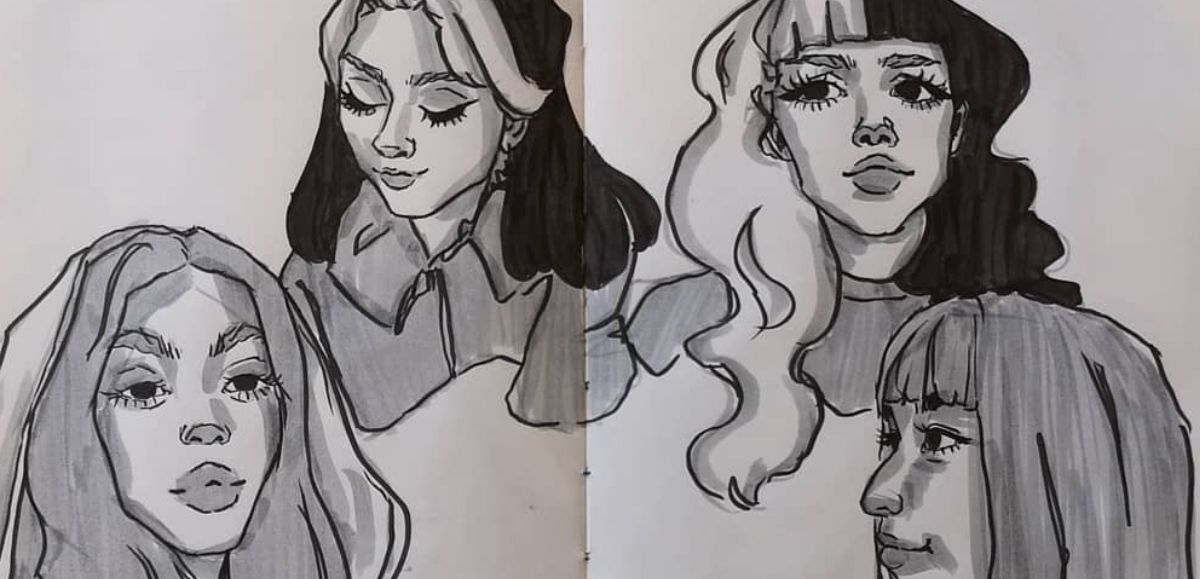 One person portrait in alternative style