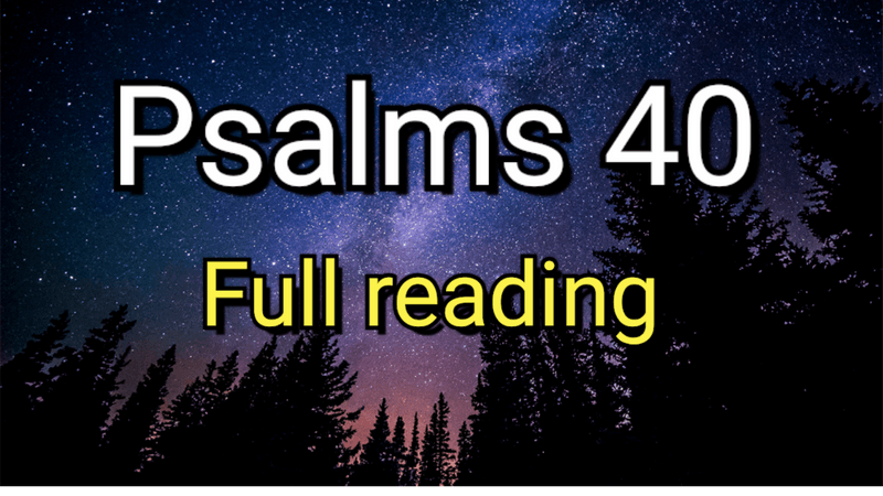 #Psalms40 - And he has put a new song in my mouth