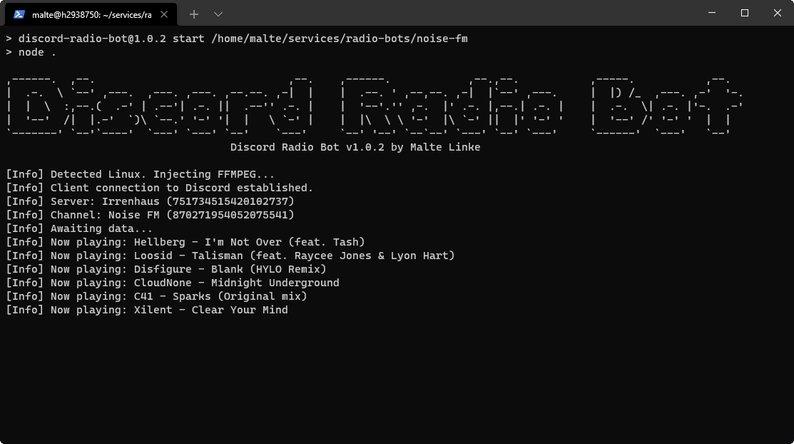 Discord Radio Bot — Malte Linke