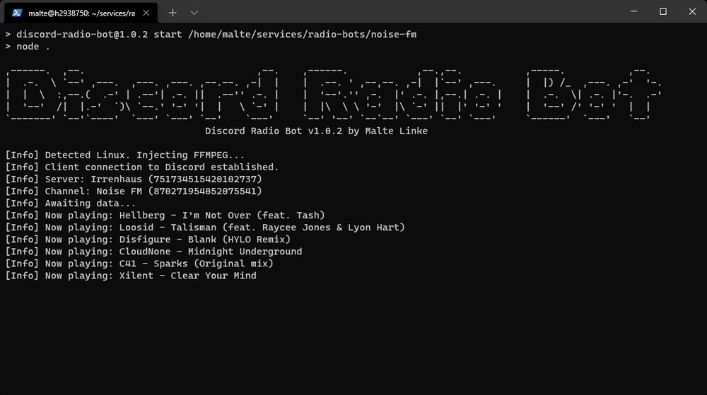 Discord Radio Bot — Malte Linke
