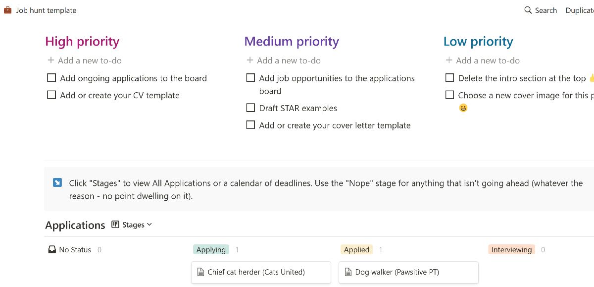 Free Notion Job Application Tracker Template