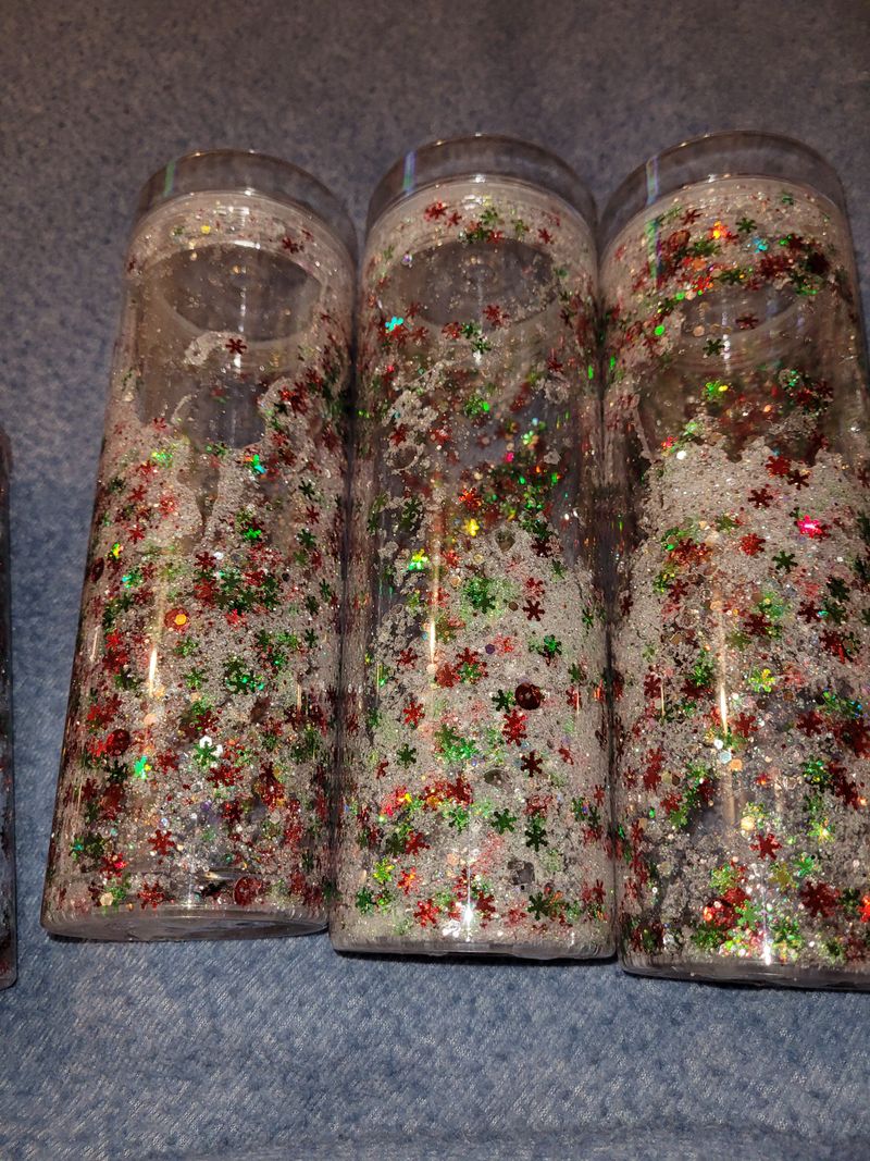 Working on new snow globe tumblers 