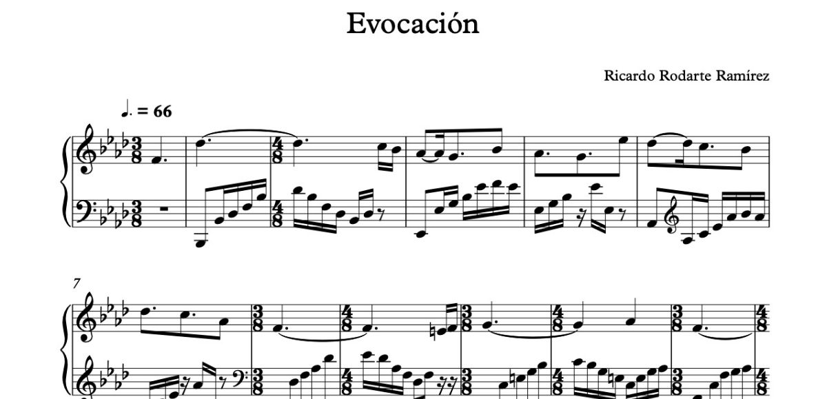 Evocaci&oacute;n (Full score)