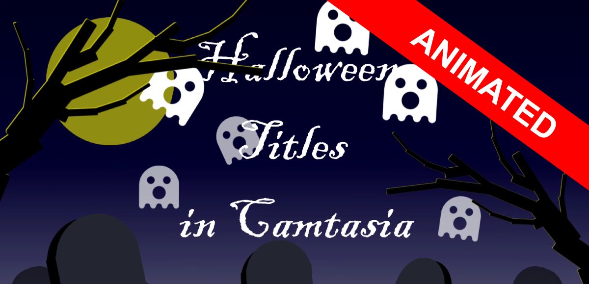 Halloween Animated Title for Camtasia 2021, 2022