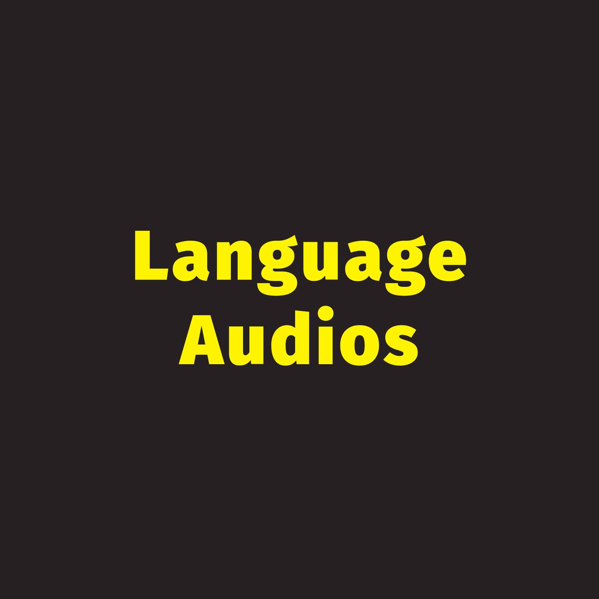 LanguageAudios is Audios for 20 languages