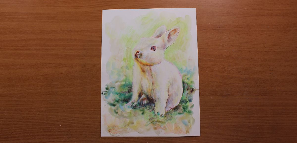 "Nervous" original | 9"x12"