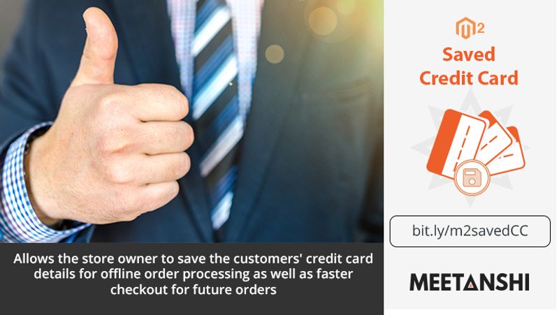 Magento 2 Saved Credit Card 