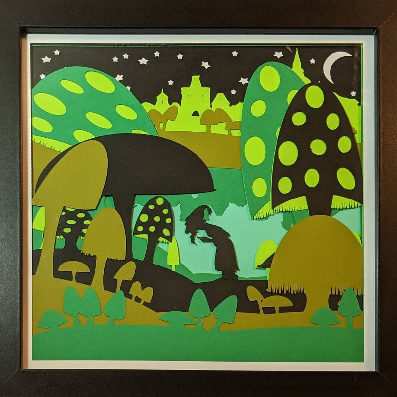Colorful Layered Paper Art