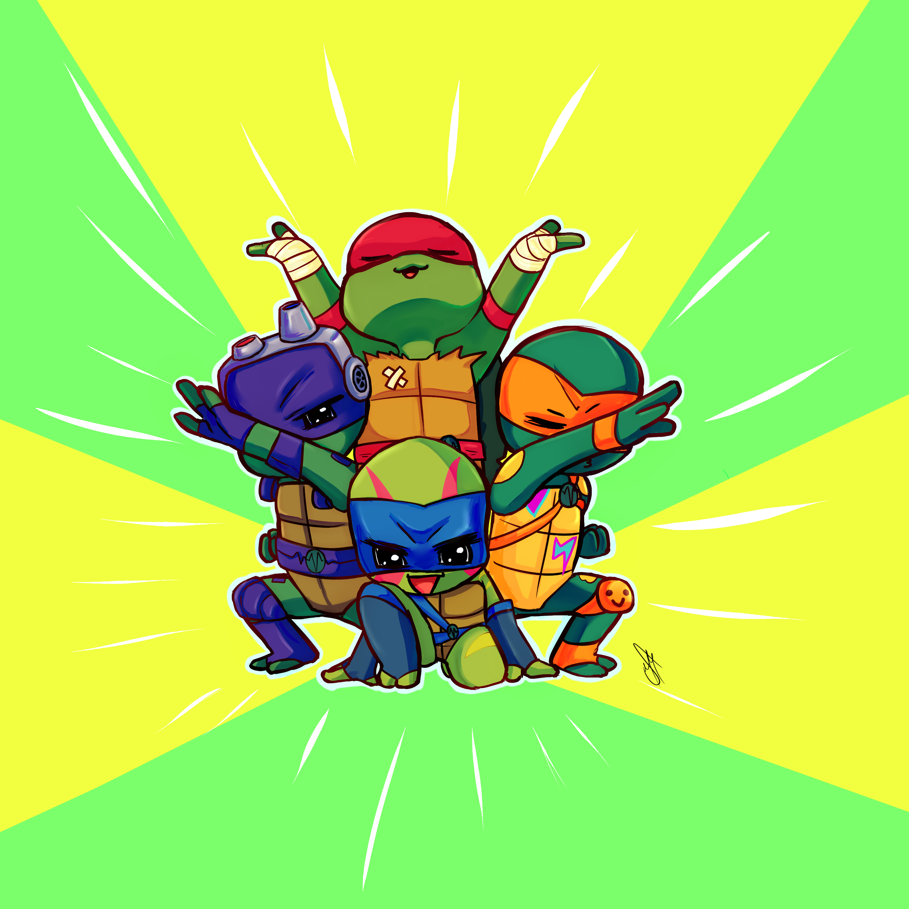 Ninja Turtle Chibis Request — I3stars